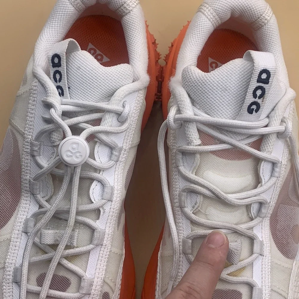 Nike ACG Mountain Fly 2 Low 'White Orange' DV7903-100 Sneakers Shoes Men's US 8